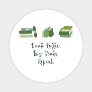 Coffee Books Repeat Magnet